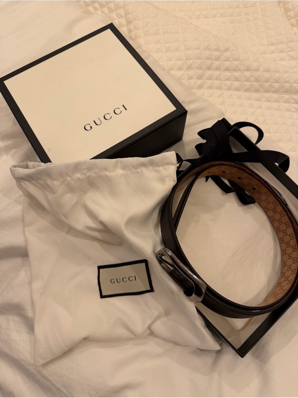 Luxury Dark Brown Leather Belt